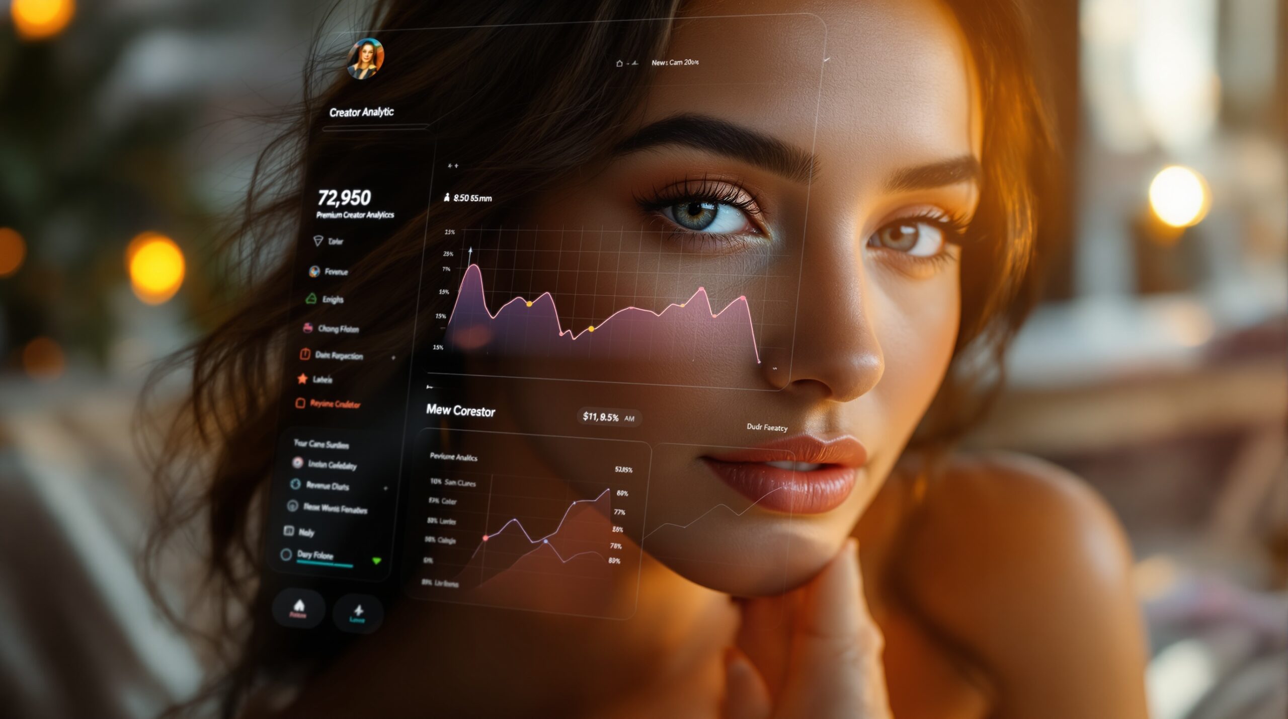 Analytics dashboard showing how adult landing page design supports clicks, signups, and revenue flow