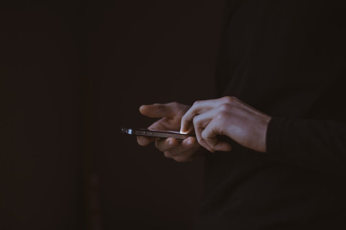 Mobile app view of an interactive story experience where choices shape the next scene